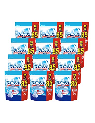 【まとめ買い】フィニッシュ 食洗機 洗剤 パウダー 詰め替え 900g12個(約2400回分)