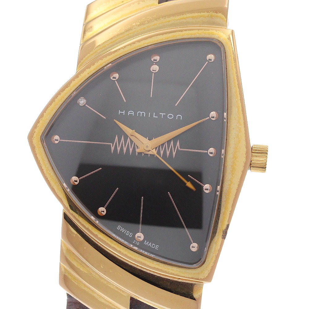 ハミルトン HAMILTON H244410 ベンチュラ クォーツ メンズ 箱・保証書付き_934951【中古】
