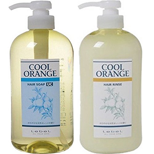 ルベル クールオレンジ ヘアソープUC シャンプー 600ml & ヘアリンス 600ml セット Lebel COOL ORANGE ウルトラクールタイプ スキャルプケア