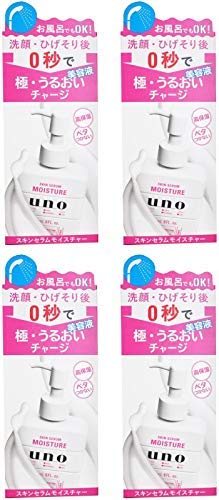 【まとめ買い】ウーノ スキンセラムモイスチャー 美容液 メンズフェースケア プッシュタイプ 180ml【×4個】