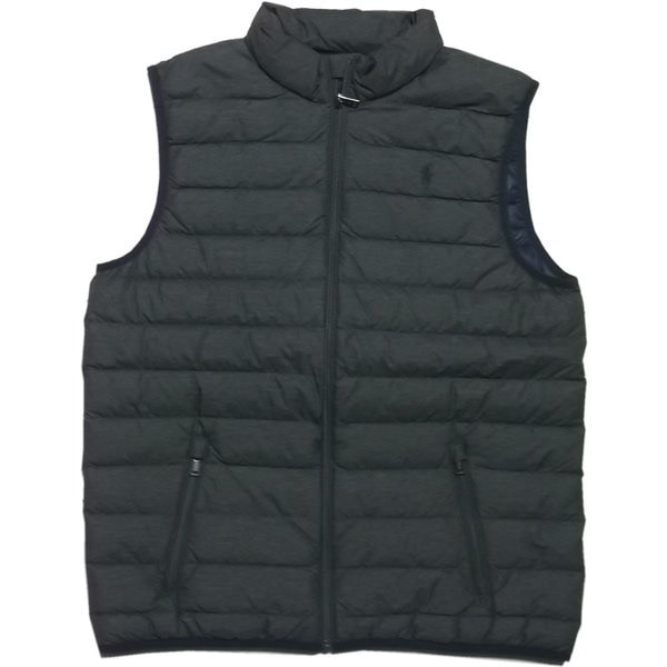 ボーイズサイズ ダウンベスト グレー boys PR1-098