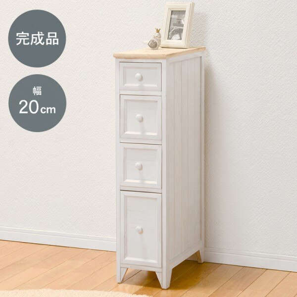 アンティーク調 スリムチェスト すきま家具 電話台 花瓶台 飾り棚 ボード 収納 タンス スリム 8,850円