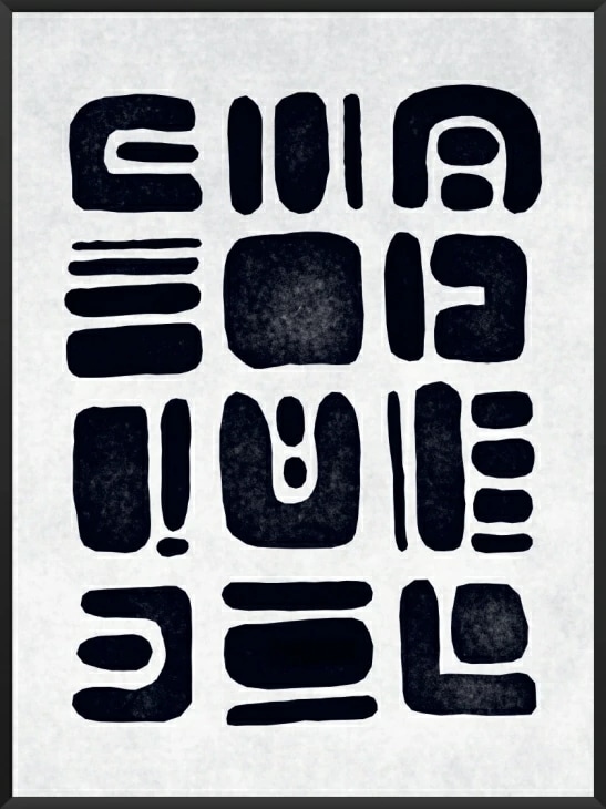 PROJECT NORD ABSTRACT CUTOUT POSTER