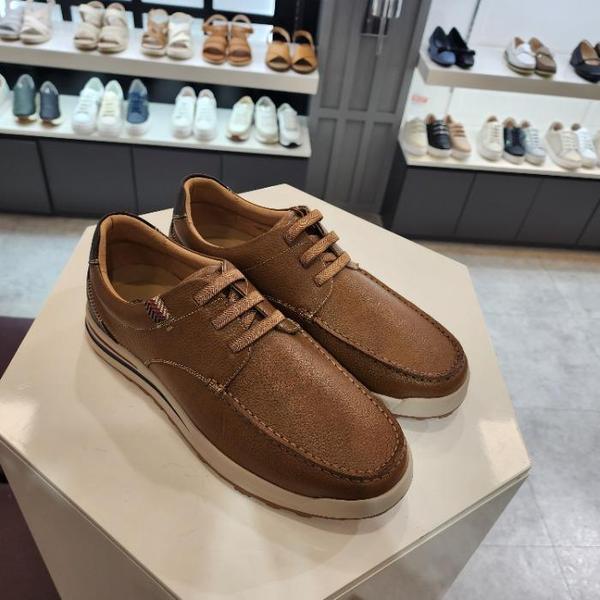 HC10 男性キャメルバンド紐カジュアルシューズ3cm LCMC25U51437 (41117378)