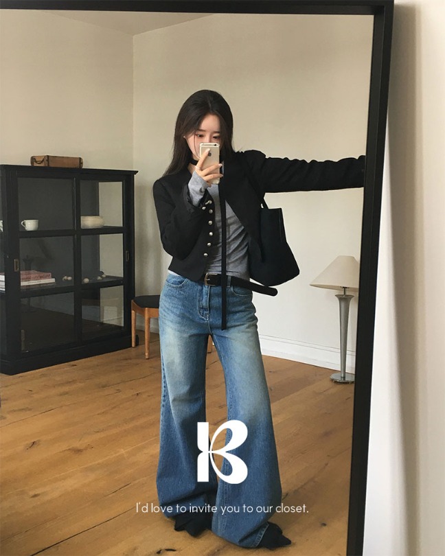 [25F/W NEW] ナーフ フレアシルエットデニムパンツ