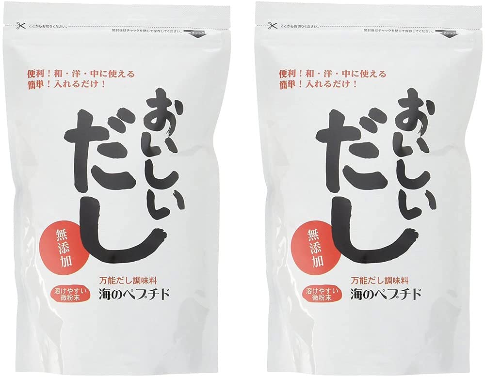 だし 無添加 料理出汁 食塩不使用 おいしいだし 海のペプチド 300g×2袋