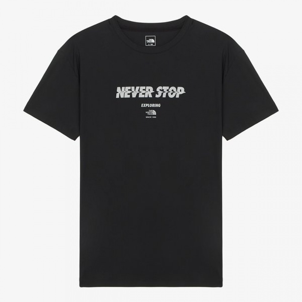 [ノースフェイス公式] NT7UR16A メンズフレクサー半袖ラウンドTシャツブラック