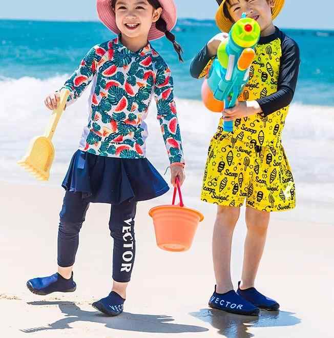 キッズ ベビー 水着 ラッシュガード スイムウエア 子供 スプリット 長袖 海辺 日焼け防止 ウェットスーツ 温泉 サーフィンスーツ 男の子 女の子