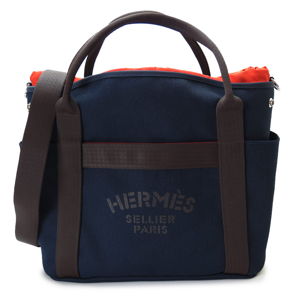 トートバッグ サック ド パンサージュ グルーム ショルダーバッグ ネイビー＋フー A4サイズ収納可