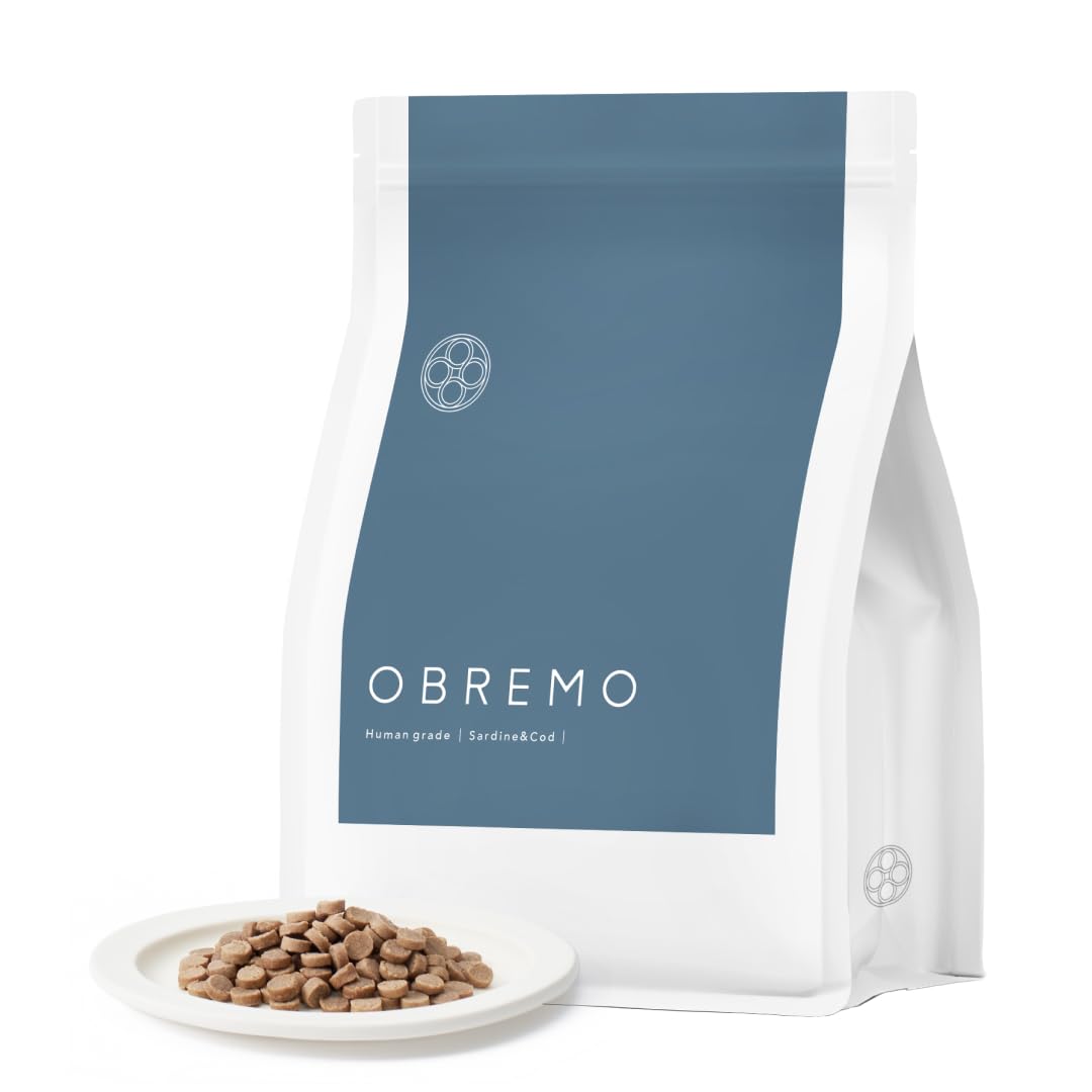 OBREMO オブレモ ドッグフード いわし＆たら 全犬種 成犬用 ペットフード ドライ ドッグフード 総合栄養食 小麦グルテンフリー （800g×1袋）