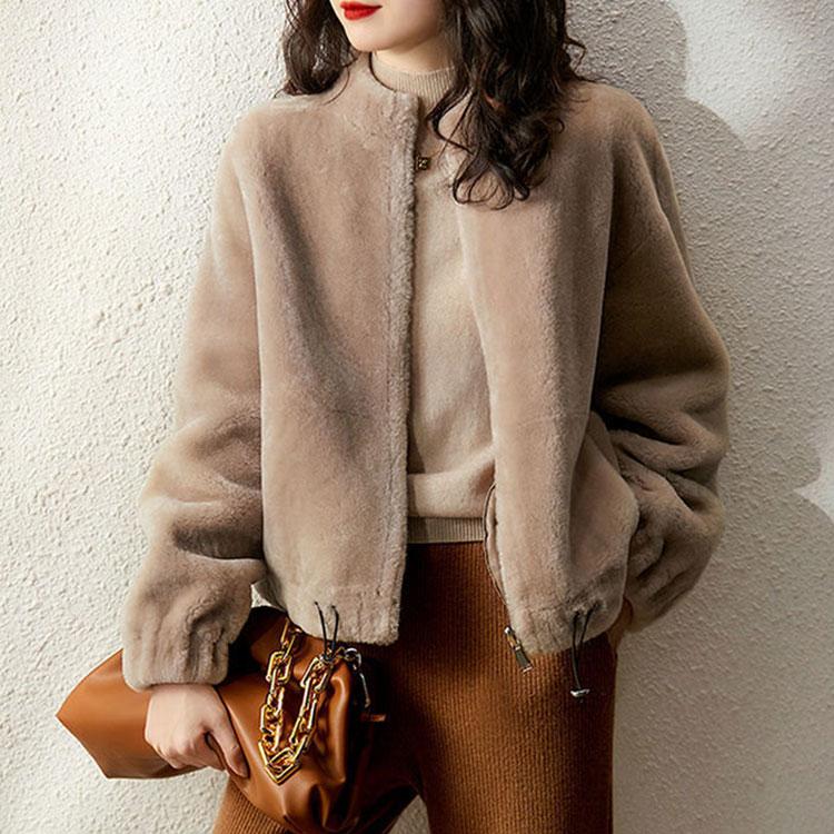 作セール秋冬レディースファーコート毛皮コートレディースコートフェイクファーアウタージャケット　暖かい　通勤　レディースアウター