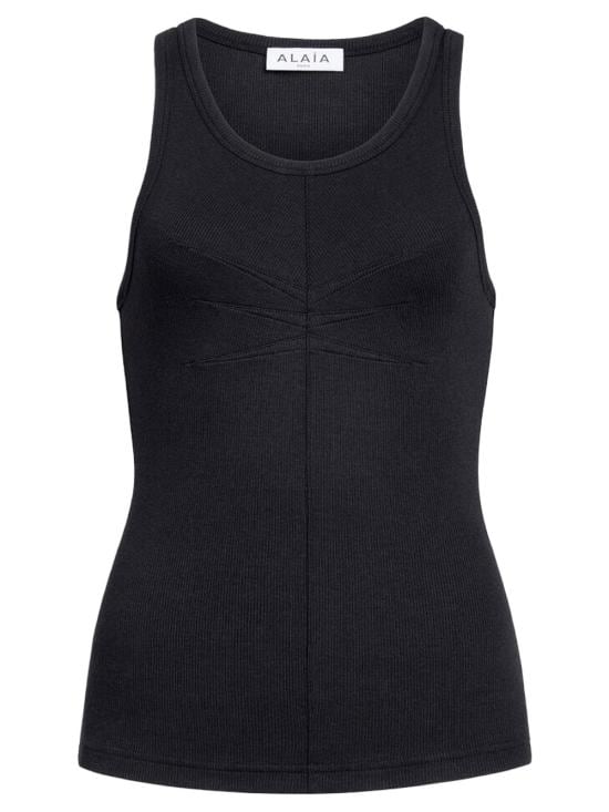 ALAIA Women Tops AA9H1389J085C 995 NOIR ALAIA