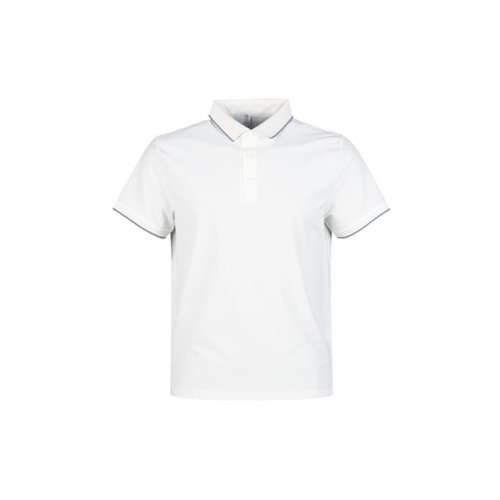 [ラックスゴルフ] ラックスゴルフレッドボルトメンズ UVプロテクション抗菌リブカラー半袖TシャツRM25M403