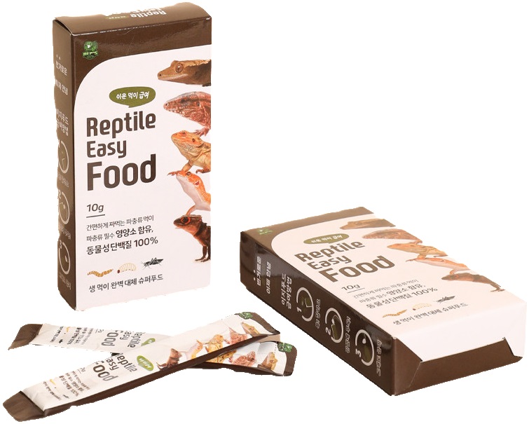 爬虫類, トカゲ,飼料,餌, レプツイージーフード100g（10g x 10包）10ボックス
