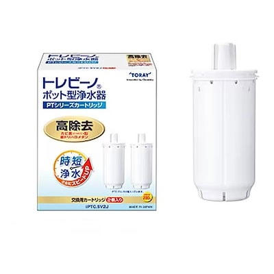 他サイト： 東レ PTC.SV2J ポット型浄水器交換用カートリッジ PTシリーズ （高除去タイプ・2個入）の商品画像