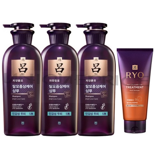 抜け毛ケア 最高級レベル 滋養潤毛 (敏感性用)シャンプー 3本+トリートメント330ml