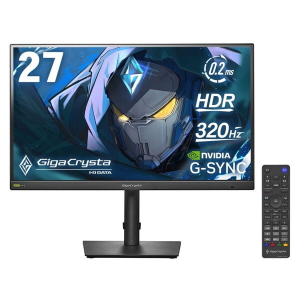 LCD-GDQ271RAB ブラック GigaCrysta 320Hz&WQHD対応 27型ゲーミングモニター