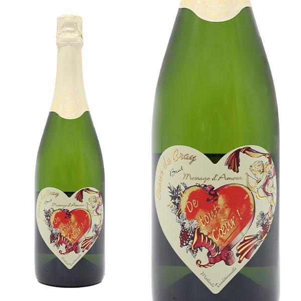 大型サイズ モンルイ シュル ロワール ブリュットクール ド クレイ(愛のメッセージ) レゾネ ドメーヌ ド クレイ元詰 AOCモンルイMG Montlouis Sur Loire Bru