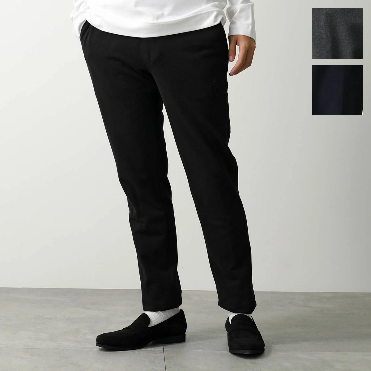 CIRCOLO 1901 チルコロ イージーパンツ CN4926 メンズ フリース コットンジャージー ストレッチ テーパード セットアップ可能 カラー3色