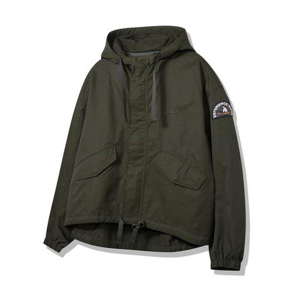 JP1JPF103 ショート丈 女性専用 2024年 カーキ色 フード付き 野生ジャンパー_SC