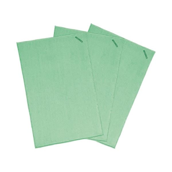 （まとめ） 山崎産業 コンドルマイクロファイバークロス ECO グリーン DU852-000X-MB-G 1パック（3枚） [x3セット]