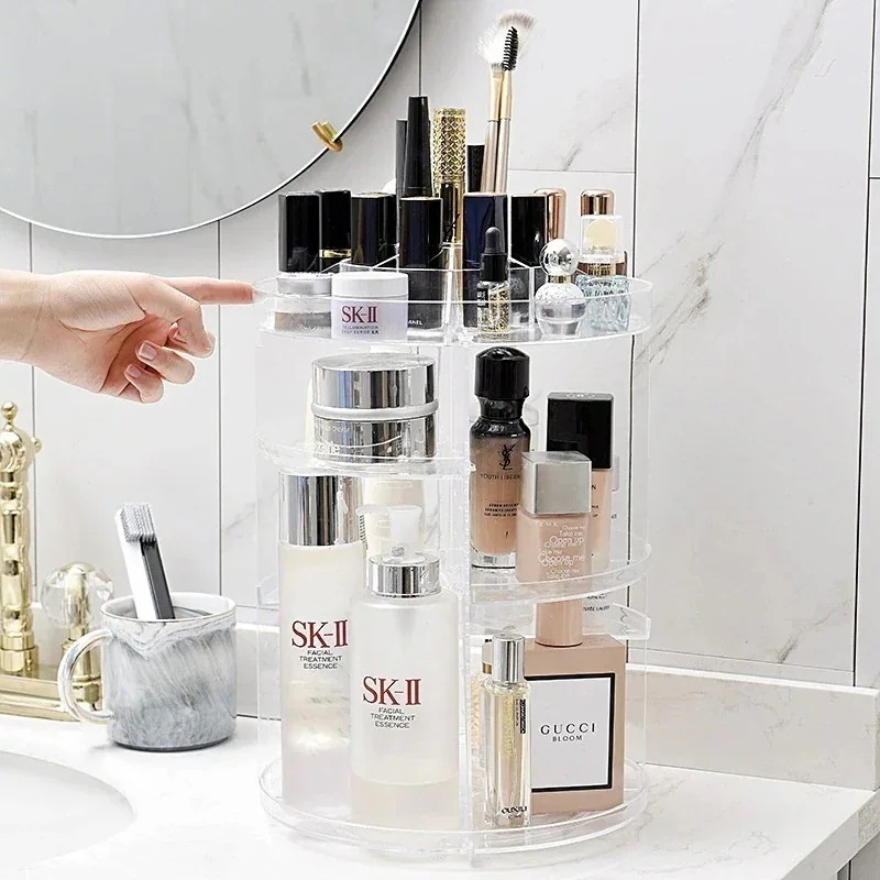 売れ筋回転化粧品収納ボックスドレッシングテーブルスキンケア製品収納ラック非アクリルデスクトップ美容収納ラック