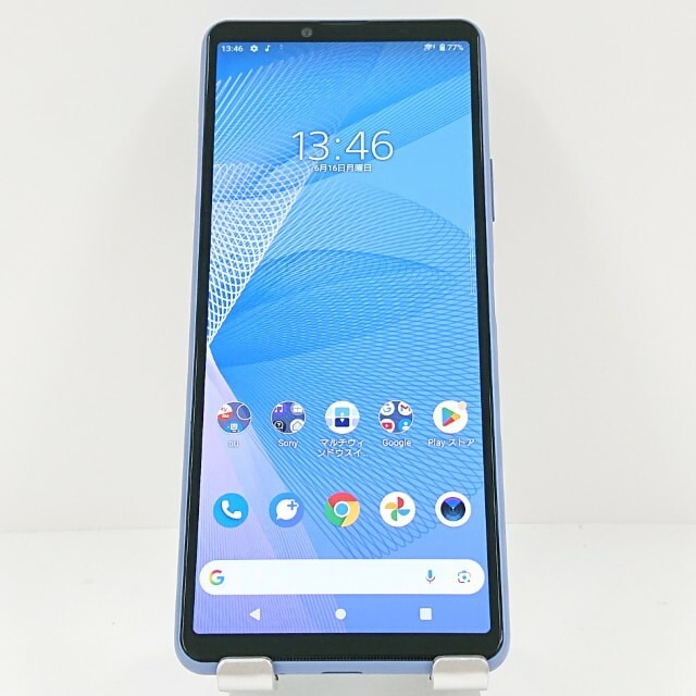 Xperia 10 III SOG04 au ブルー 送料無料 本体 c12973 【中古】