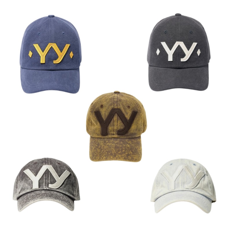 正規品 Open YY Cotton Ball Cap キャップ 帽子 韓国限定 OPEN YY] YY COTTON BALL CAP, BLACK 正規品 韓国ブランド 韓国