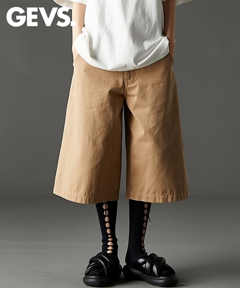 ショート・ハーフパンツ 綿100％チノハーフパンツ 大きいサイズ有 GEVS.