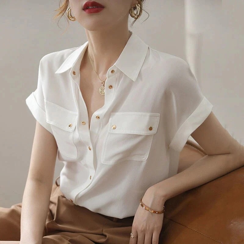 今っぽシアーシャツTシャツコレクション今っぽシアーシャツレイヤードトップス春春冬春先取りブラウス 今年もクルーネックトップスさらっと羽織れる：サテンシャツシフォンワイシャツウィメンズウェアサマーブ