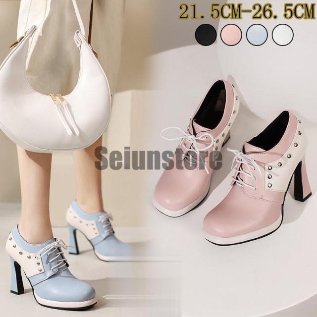 2025秋冬先行黒ブーティーショートブーツ 太めヒール スエードブーツ パーティーパンプス結婚式 卒業入学式編み上げ ショートブ ーツ歩きやすい 美脚秋春冬新作~26.5cm