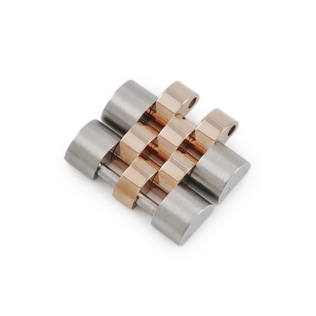 デイトジャスト（278271） 用 コマ レディース 純正 K18RG×SS コンビ 2コマ 駒 ジュビリーブレス 14mm 5連 3年保証