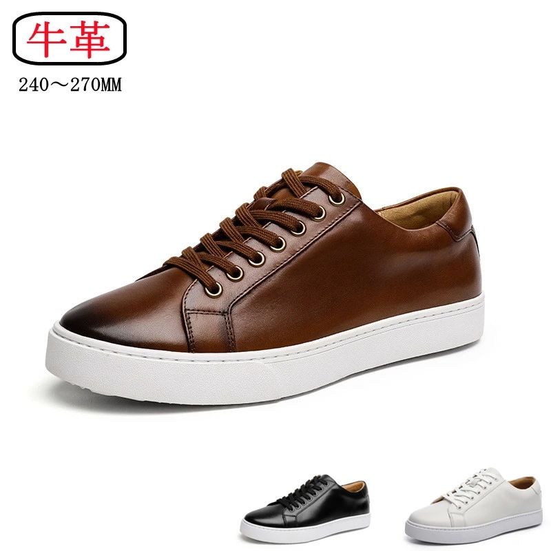 【本日限定】牛革 手作り スニーカー メンズ レザー 白 黒 本革 ビジネスシューズ 通勤 20代 30代 40代 50代 プレゼント 父の日 バレンタイン 2023