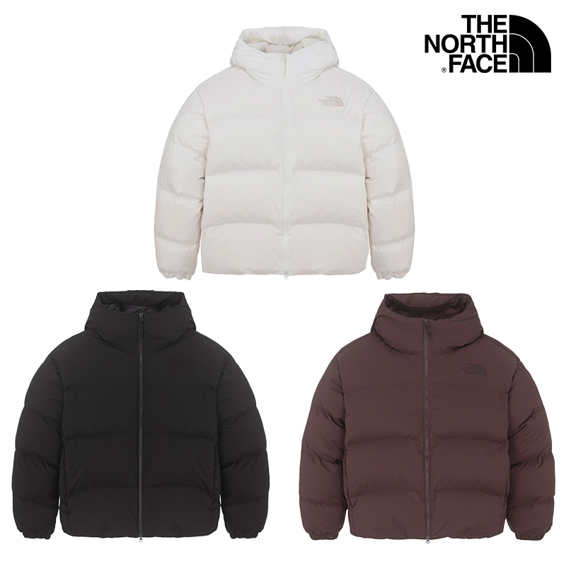 NJ1DQ52 FREE MOVE RDS DOWN JACKET ダウンジャケット ショート ミドル 軽い 軽量 レディース メンズ フード 黒 韓国 WHITE LABEL かわいい