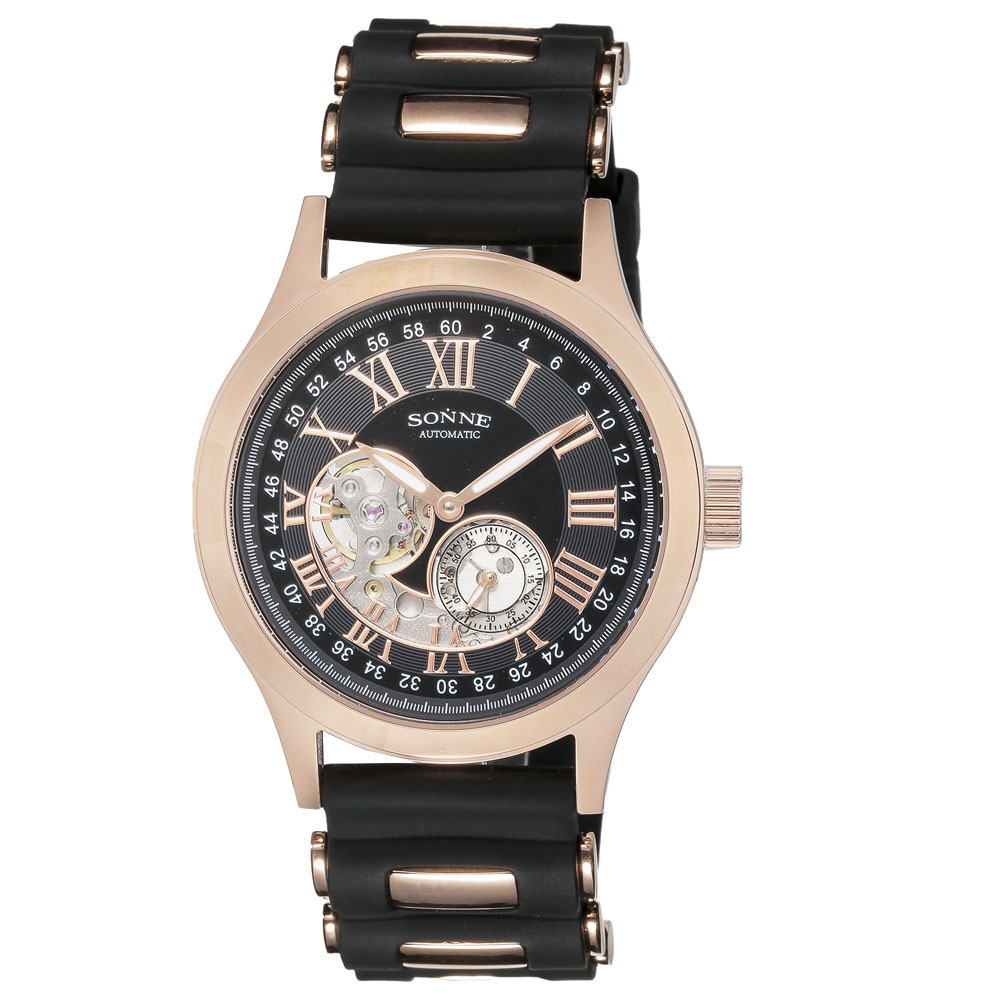 ゾンネ 【国内正規品】ゾンネ 自動巻き　メンズタイプ S035PG-BK 