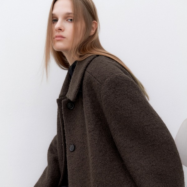WOOL BOUCLE OVERFIT JACKET(CT-1468)