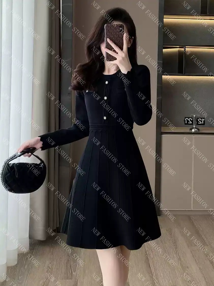 ニットワンピースa字スカート-42