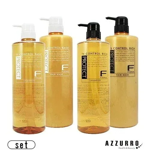 フィヨー レ Fプロテクト ヘアシャンプー 1000ml ヘアトリートメント 1000g ポンプ 合計2点セット【宅急便対応】【翌日着対応】 リッチ ベーシック