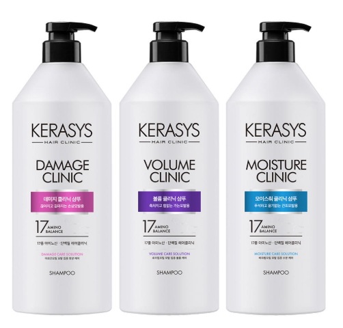 クリニックシャンプー980ml X3ダメージ+モイスチャー+ボリューム