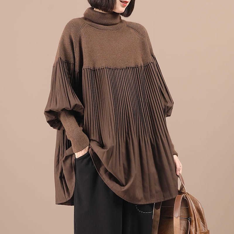 ニットブラウス レディース Tシャツ ニットトップス ベスト ック ロング丈 大きいサイズ