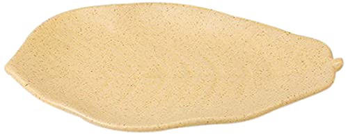 10個セット黄釉 朴葉皿 [ 24.2 x 17.3 x 2.5cm 384g ] 【 小鍋 】 【 料亭 旅館 和食器 飲食店 業務用 】