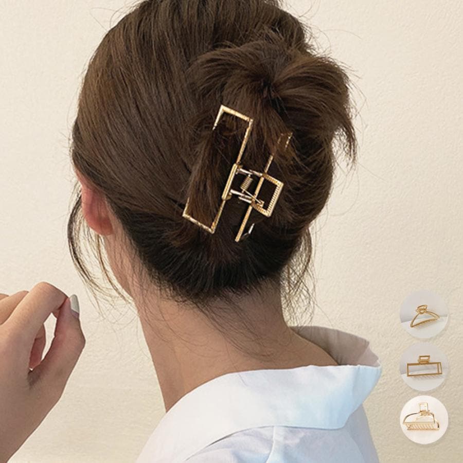 团购8件套ヘアクリップ ゴールド バンスクリップ【在庫限り】売り尽くしセール