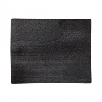 光洋陶器 花伝 宵山水 32cm平長角皿 53762001