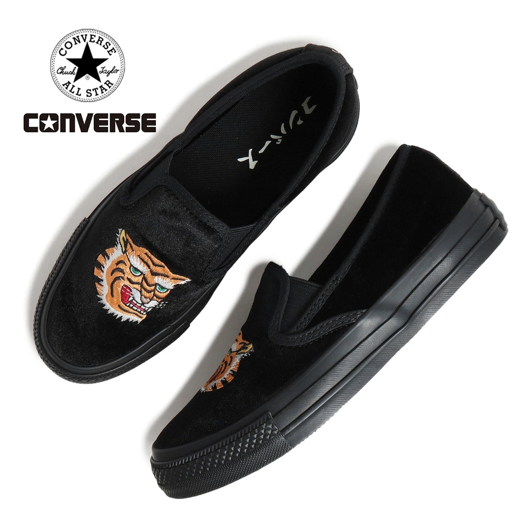 CONVERSE コンバース オールスター カンフー スリップオン スニーカー ALL STAR KUNGFU SLIP-ON BLACK ( ブラック 黒 カンフーシューズ メンズ レディース 31