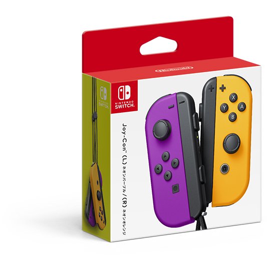 Joy-Con (L)/(R) HAC-A-JAQAA [ネオンパープル/ネオンオレンジ]
