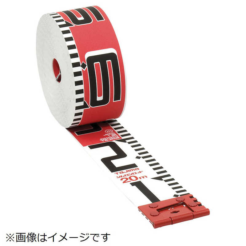 TJMデザイン　タジマ シムロンロッド長さ 20m/裏面仕様 1mアカシロ/紙函　SYR-20K