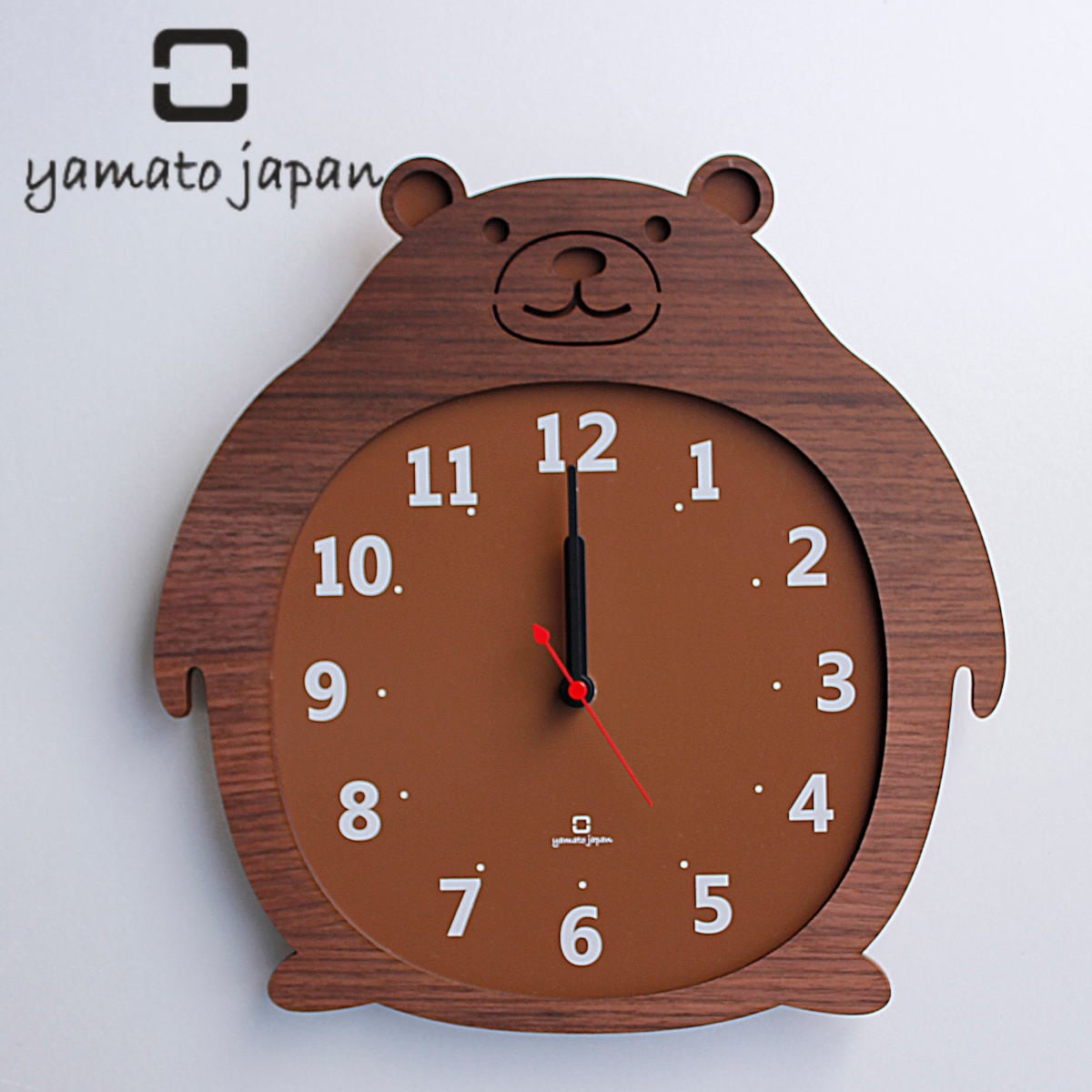 掛け時計 木製 ヤマト工芸 yamato Clock Zoo クマ 壁掛け時計 かけ時計 時計 とけい クロック 雑貨 ウォールクロック 日本製 掛時計 アニマル 動物 木 ナチュラル 壁