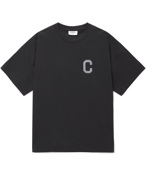 COVERNAT C ロゴナイロン T シャツブラック