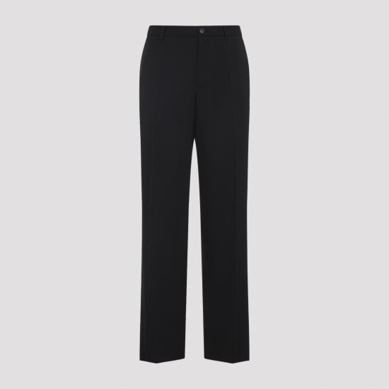 BALENCIAGA Men Straight Pants 857650 TNT39 1000 BLACK