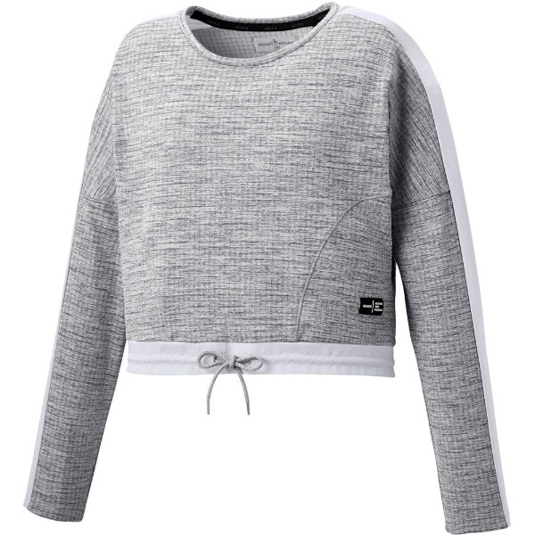 GOSEN ゴーセン レディース裏起毛ストレッチトレーナー グレー杢 L テニス スウェットトレーナー W2061-37 レディース